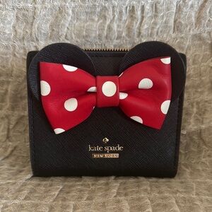 Kate Spade Meets Minnie Mouse--Disney Limited Addition Mini Mouse Adalyn Wallet